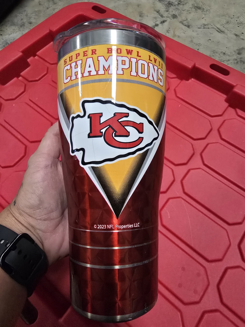 NFL Kansas City Chiefs Champions Travel Tumbler - Red/Yellow 30 oz